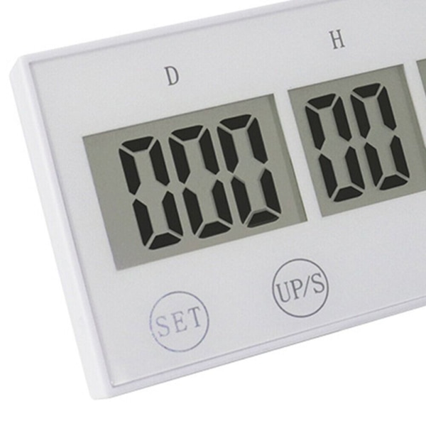 999 Dagar Nedräkningsklocka Elektronisk Digital Timer VIT White