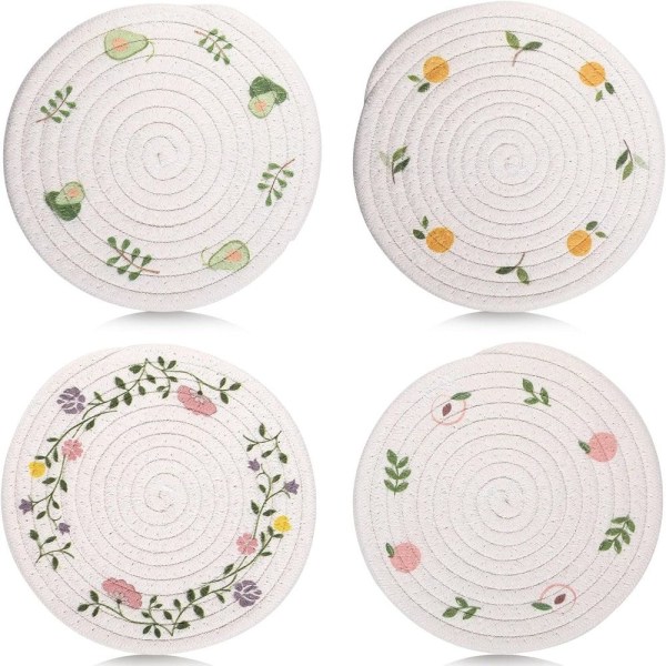 4 kpl käsinkudotut set käsinkudotut lasinaluset 4 kpl 4 kpl 4 PCS