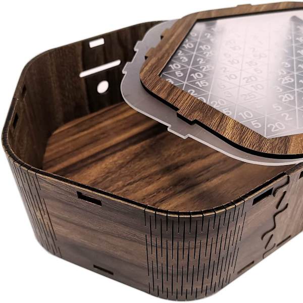 Spareboks Pengesparingsutfordring med talldiagram Wooden