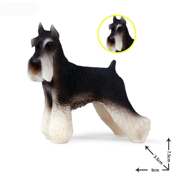 Schnauzer Models Pet Dog Figurines