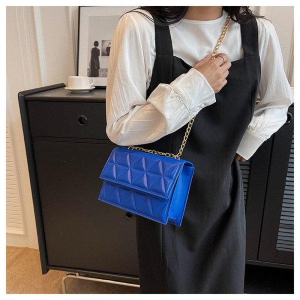Chain Crossbody Bag Skuldertaske BLÅ blue