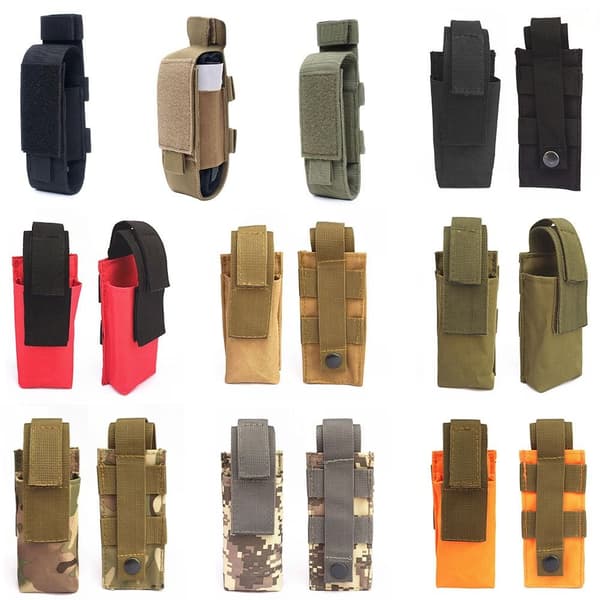 Tactical Molle Holder Taskulamppu Nylon Pussi 9 9 9