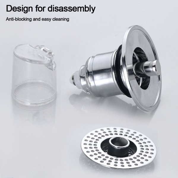 Avløpsstopper for servant Pop-Up Bounce Core Sink Sil
