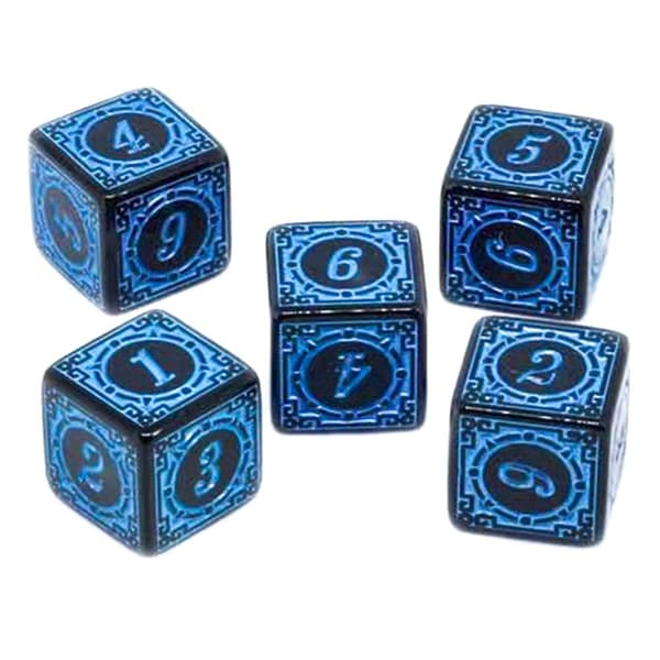 Akryltärningsmönster Tärning BLÅ blue