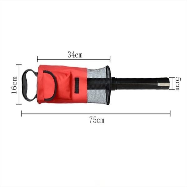 Golf Pickup Barrel Golf Picker SORT Black