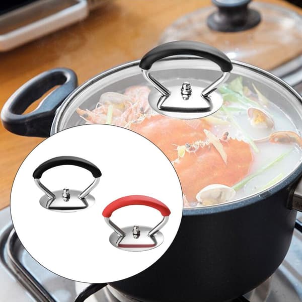2 ST. Grythandtag Lock Knoppar Cap SVART black
