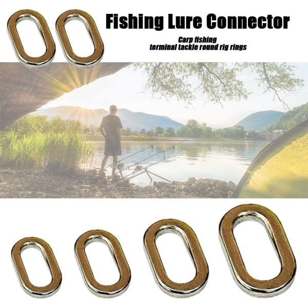 50stk Fiskelokkekobling Fiske Solid Ring XS XS