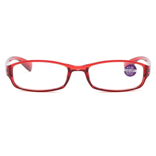Läsglasögon Presbyopic glasögon RÖD STYRKA +2,00 red Strength +2.00-Strength +2.00
