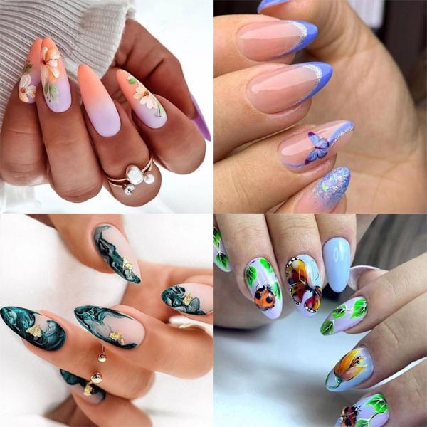 Almond Fake Nails False Nail 3 3 3