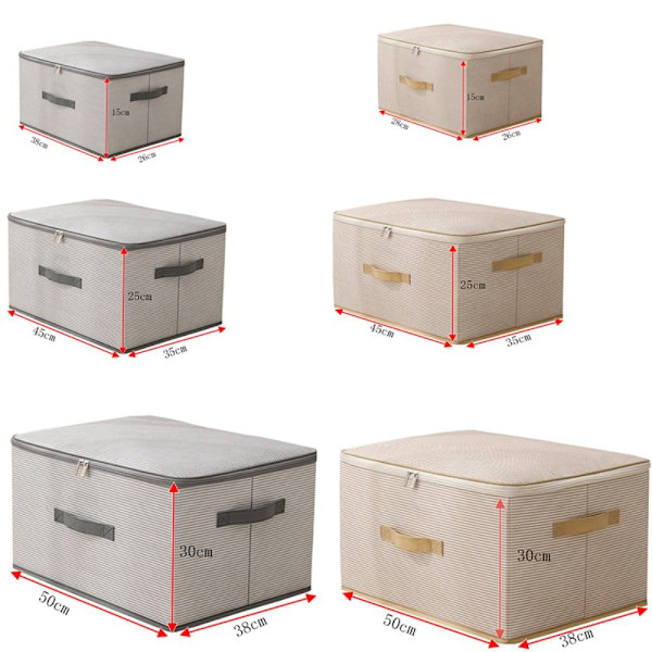 Vaatteiden säilytyslaukku Vaatekaappi Organizer GREY MM grey m-m