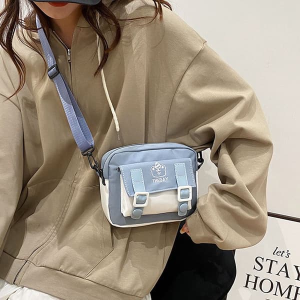 Enkel axelväska Crossbody-väskor VIT white