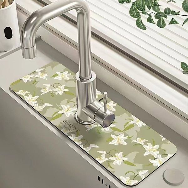 Kran Dräneringsmatta Halkfri absorberande dyna 4 4 4