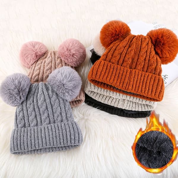 Strikkede Beanies Vinter Efterår Hatte 1 1 1