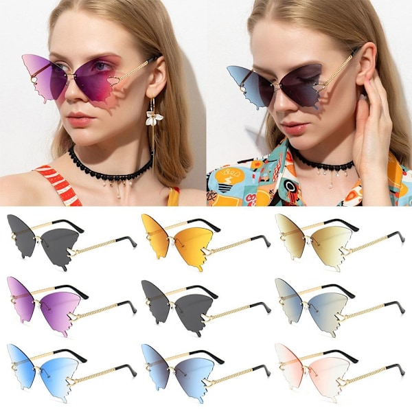 Butterfly Aurinkolasit Gradient Aurinkolasit MUSTA GREY MUSTA GREY Black gray