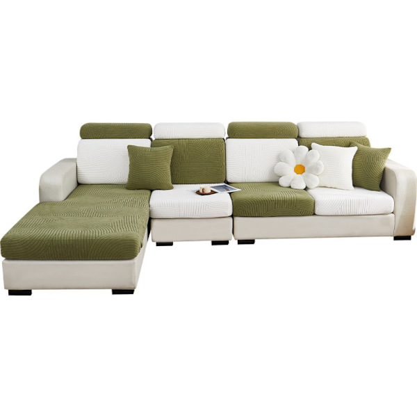 Stræksofabetræk Stort enkeltsæde Slipcover Sektionssofa Dark gray Large Single Seat-Large Single Seat