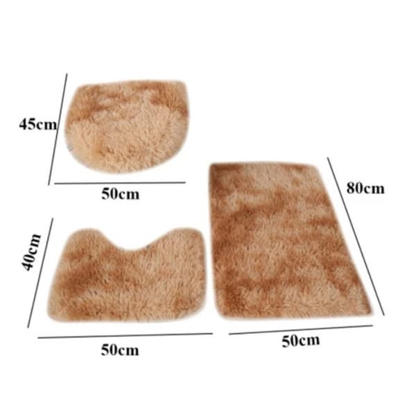 Bademåtte Anti-Slip Toilettæppe CAMEL Camel