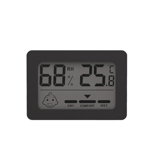 Mini Digital Termometer Hygrometer SORT black