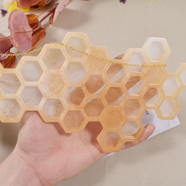 Honeycomb Forme Nøglekæde Form 1 1 1