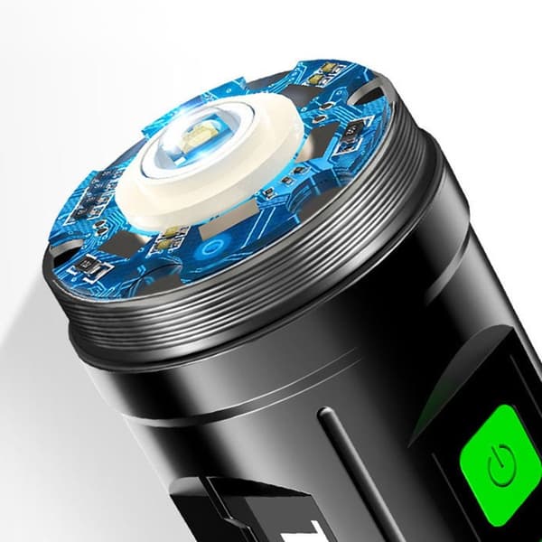 LED-taskulamppu USB -ladattava valonheitin