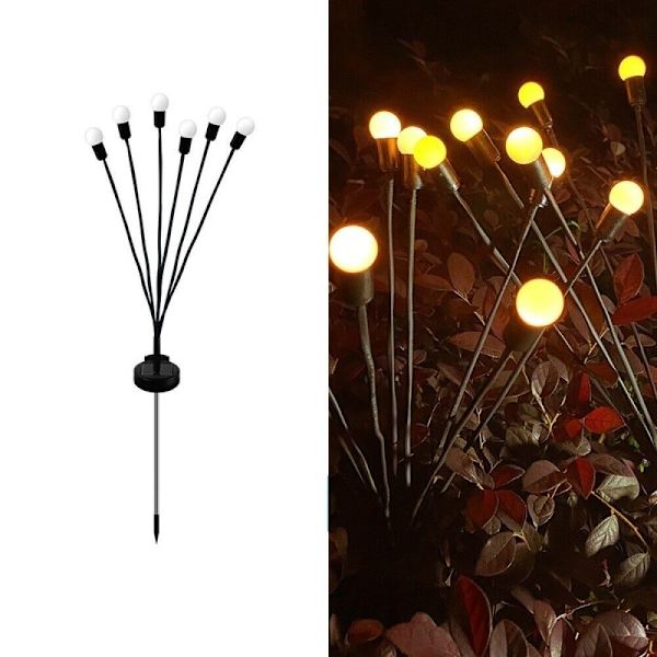 Firefly Lights LED Solar Powered VARMT LJUS 6 LIGHTS1 1 Warm light 6 lights1-1