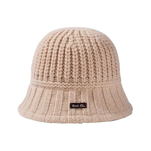 Stickad Buket Mössa Fiskarmössa BEIGE beige