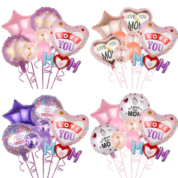 Helium Ilmapallot Foil Helium Set 4 4 4
