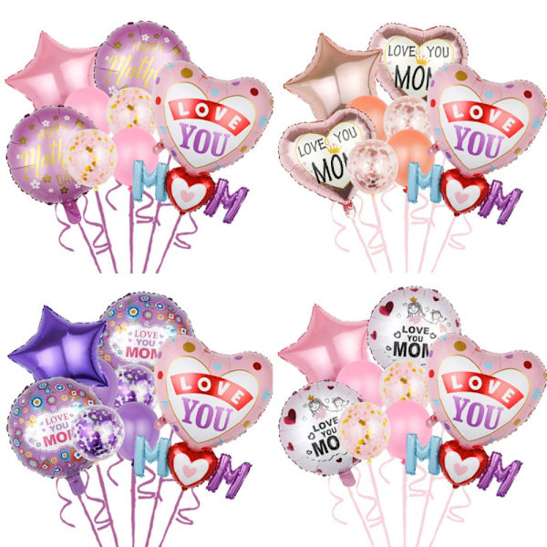 Heliumballonger Folie Heliumballonger Set 3 3 3