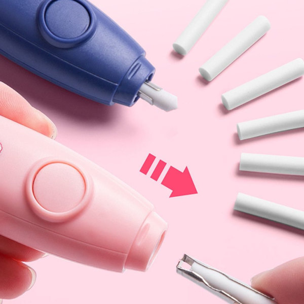 Elektriskt suddgummi Automatiskt suddgummi ROSA UPPLADDNINGSBAR Pink Rechargeable-Rechargeable