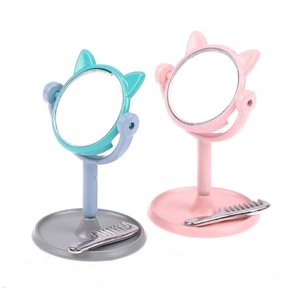 1/12 Pocket Mirror Makeup Mirror BLÅ Blue