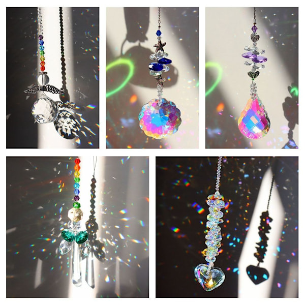Crystal Sun Catcher Angel Heart 4 4 4