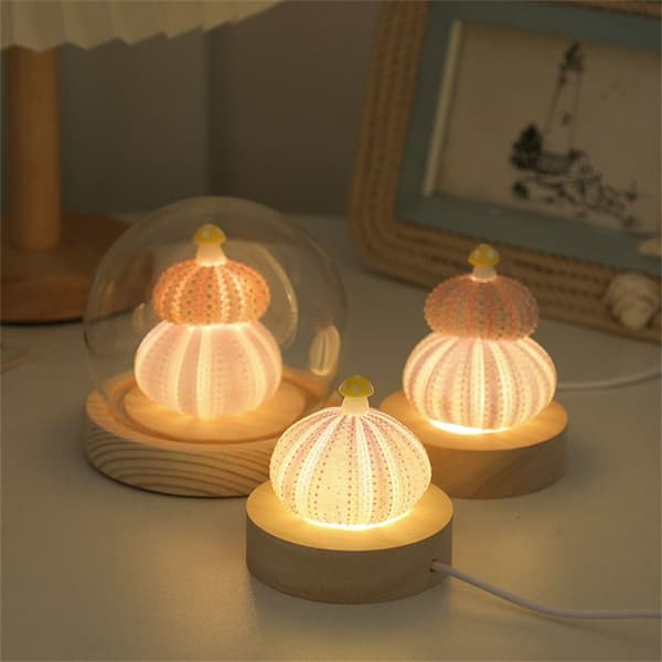 Shell Mushroom Night Light LED Bordlys DIY MATERIAL-C DIY DIY Material-C