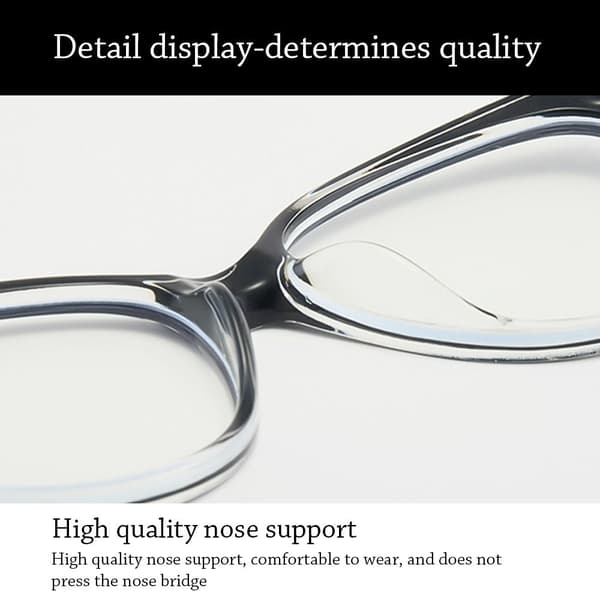 Anti-blålysbriller Oversized Briller TRANSPARENT Transparent