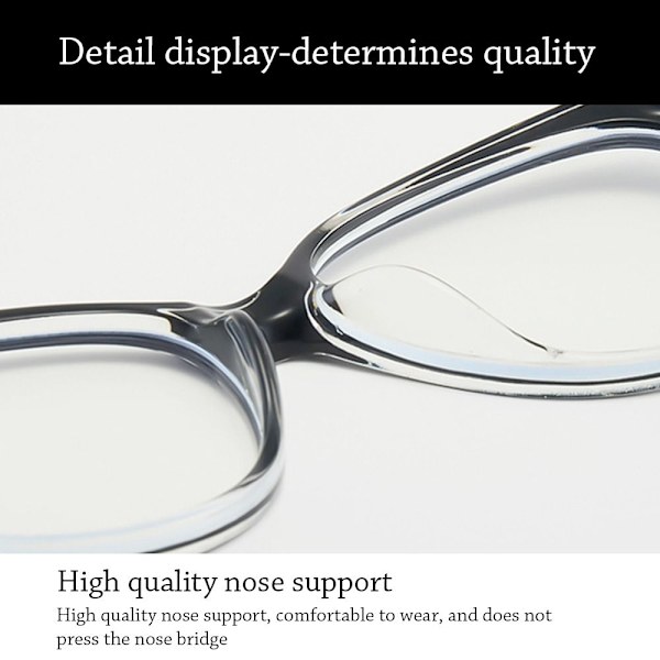 Anti-Blue Light Glasses Ylisuuret silmälasit LÄPINÄKYVÄT Transparent