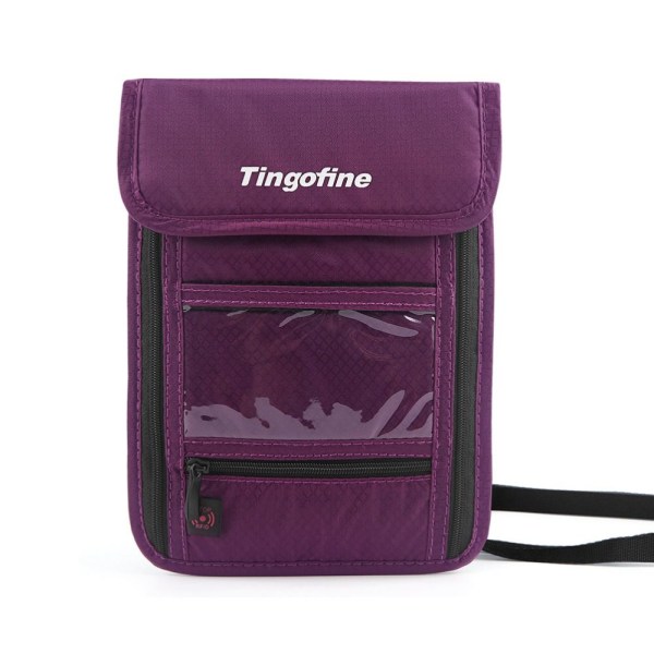 Travel Neck Pouch Henkilökorttitasku PURPRE purple