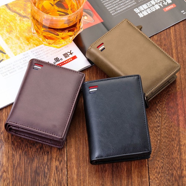 Myntfodral i skinn i läder CASE black
