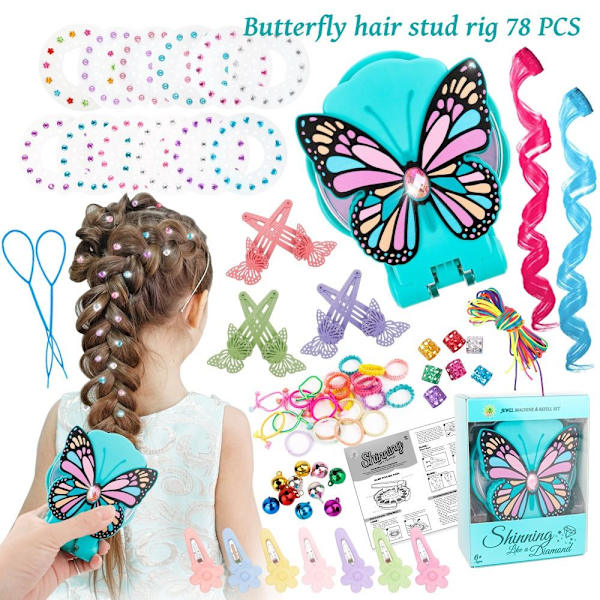 Hair Gem Stamper Hair Gems Machine SININEN 78 KPL SET 78 KPL SET blue 78pcs set-78pcs set