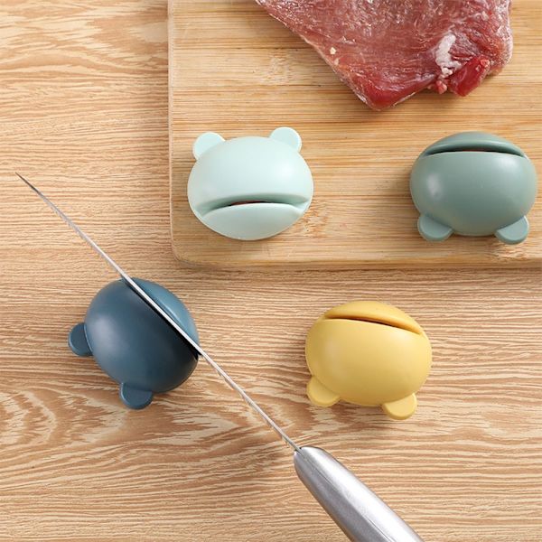 Mini Cartoon Frog Sharpener Portable blå
