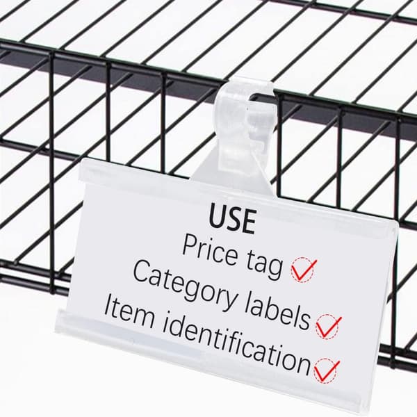 Plastetikettholdere Etikettholder Billettdisplayholder