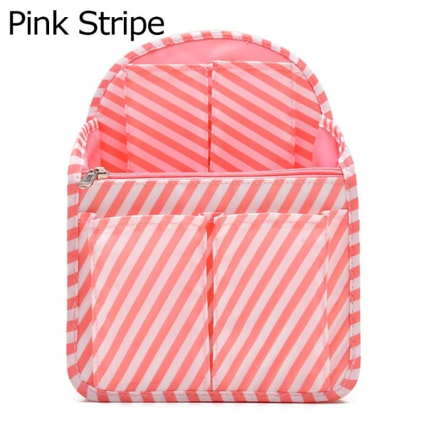 Ryggsäck Insatsväska Förvaringsväska ROSA RAND ROSA STRIP Pink Stripe