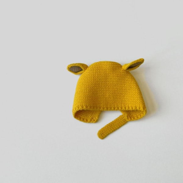 Baby hattu Neulottu lasten hattu KELTAINEN yellow
