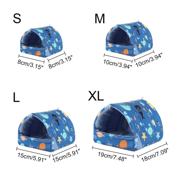 Hamsterhus Smådjur Sovsäng TYPE8-XL Type8-XL