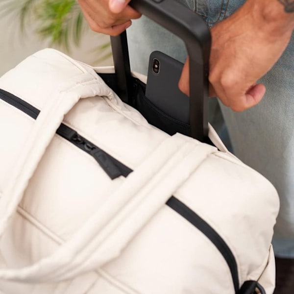 Travel Duffel Bag Puffer Gym Kangaskassi MUSTA Black