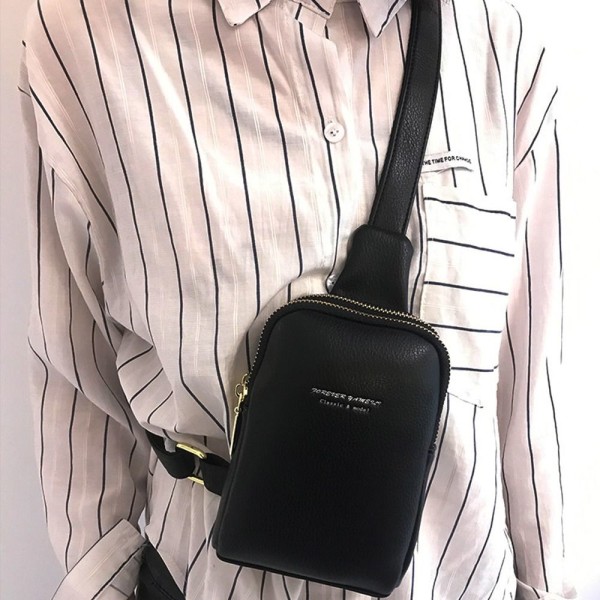 Dam Sling Bag Chest Fanny Packs SVART black