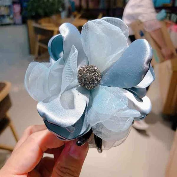 Hårklo Kvinne Hodeplagg LYS BLÅ light blue