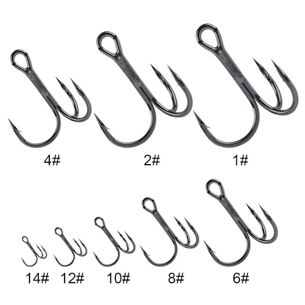 50 st/ set fiskkrokar högt kolstål 10 10 10