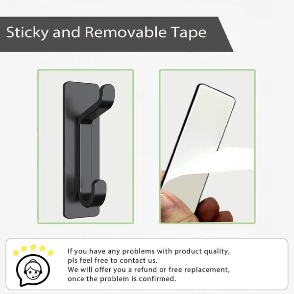 Itseliimautuvat koukut Sticky Hooks Seinäkoukku