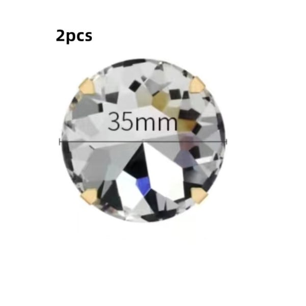 2kpl kenkäklipsi Kiiltävät koristeklipsit STYLE 1 STYLE 1 Style 1