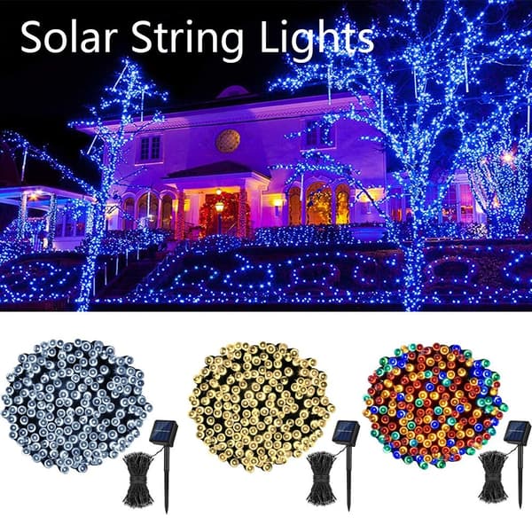 Solar Fairy String Lights LED Lights String COOL WHITE 50 LEDS Cool White 50 Leds-50 Leds
