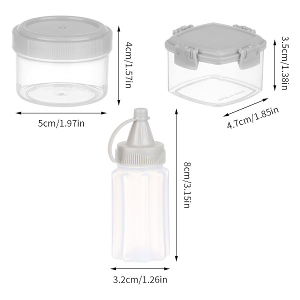 4 STK/ Set Mini Kryddor Burk Presssås Flaska FLASKA FLASKA bottle