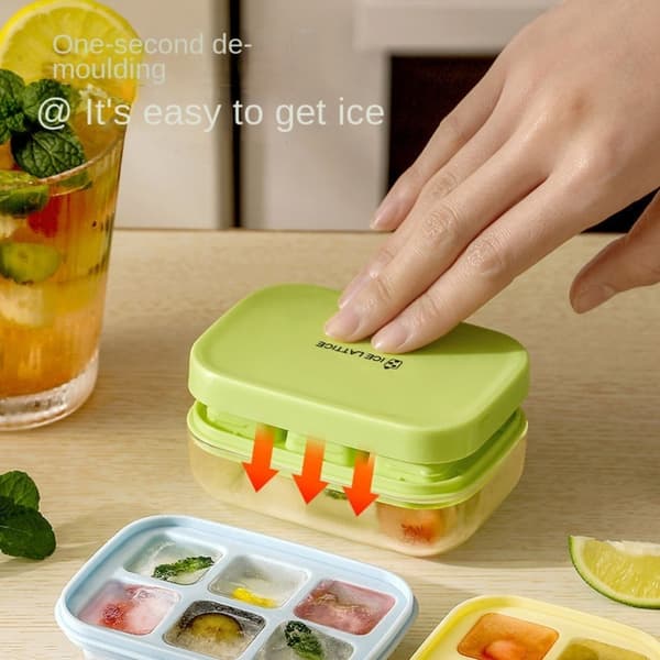 Ice Cube Square Tray Mold Iso Ice Tray Mold VIHREÄ Green
